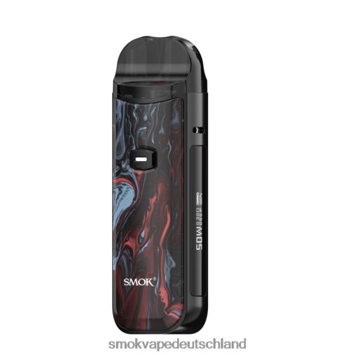 SMOK Nord 50-W-Kit schwarz-rote Marmorierung N088P164 SMOK E Zigarette Anleitung